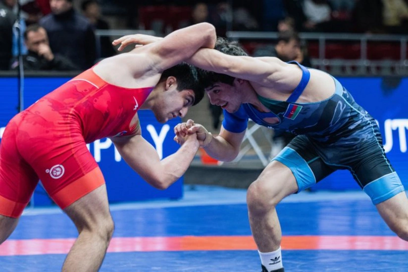 The Azerbaijan National Wrestling Championship is underway