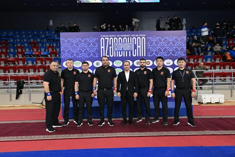 International referees praise organization of Azerbaijan Wrestling Championship
