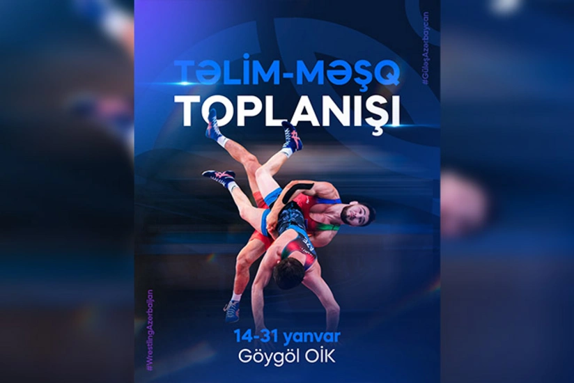 Azerbaijani wrestlers are holding their first training camp of the year in Goygol