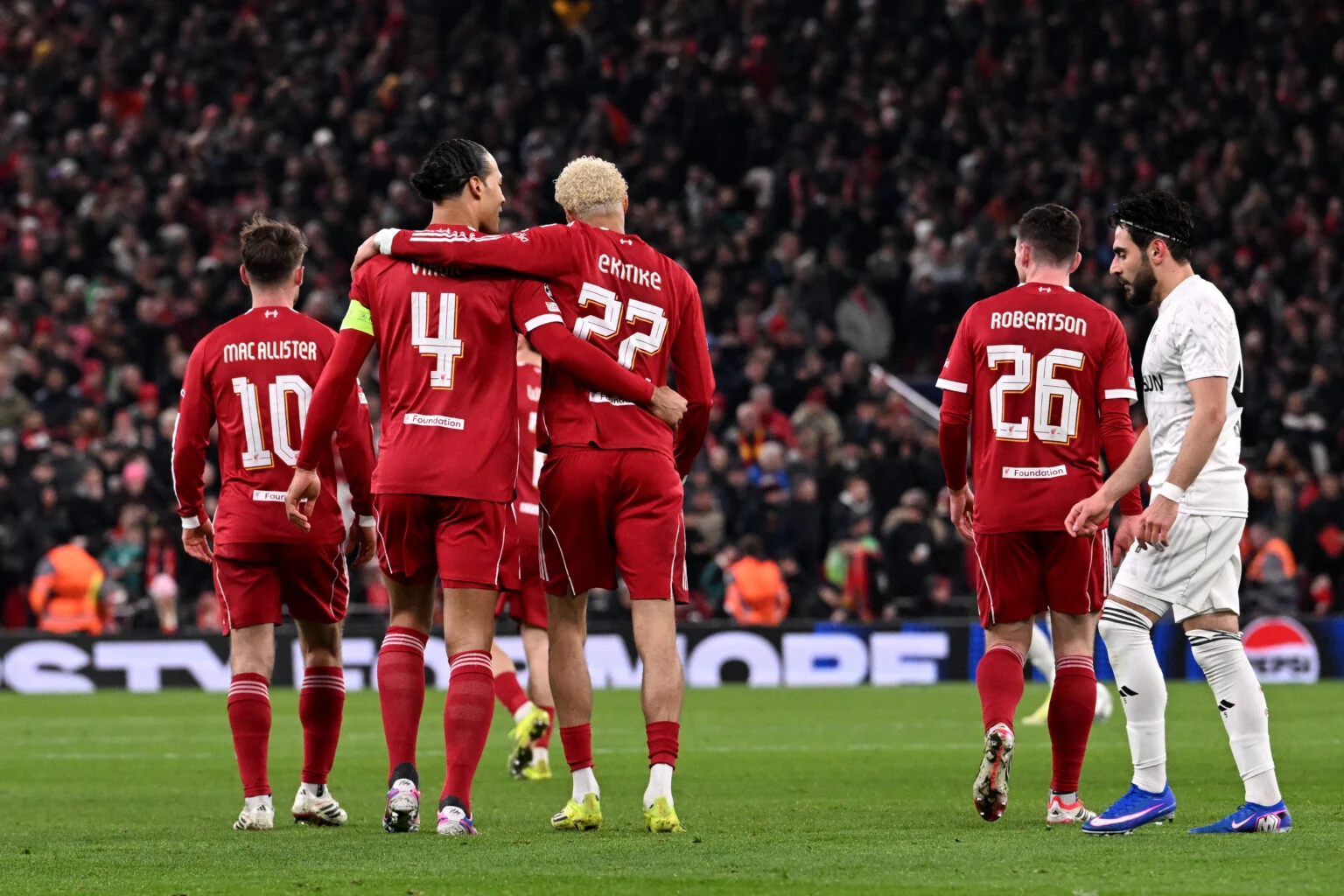 Liverpool - Qarabag match ranks third for attendance