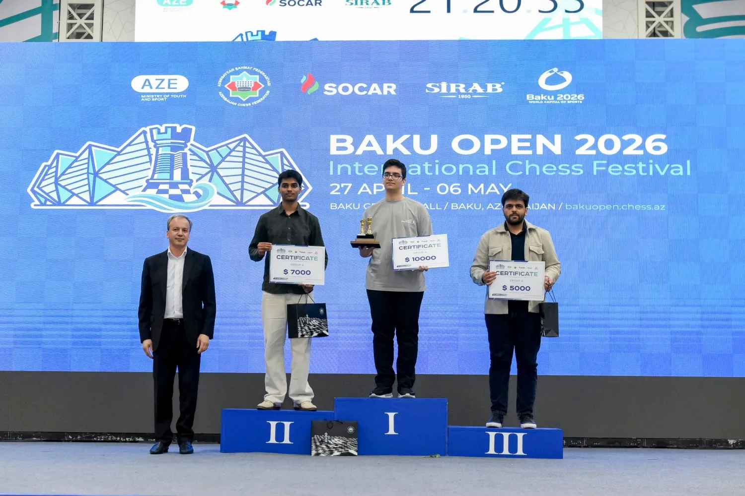 Winners Crowned at Baku Open-2026 International Chess Festival