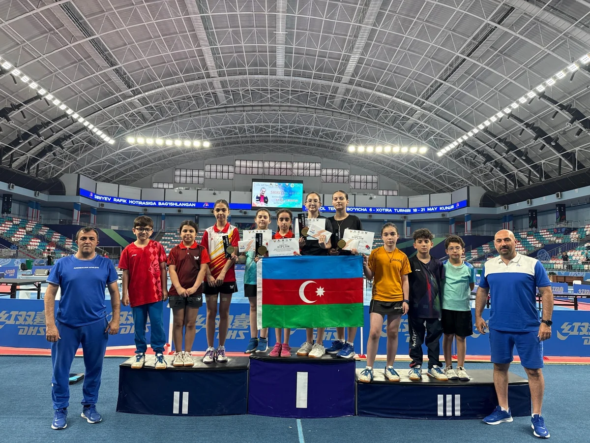 Azerbaijani Table Tennis Players Win 4 Medals in Uzbekistan