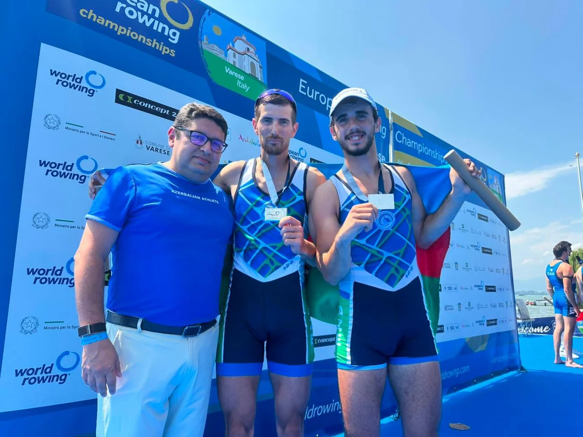 European Championships: Azerbaijani Rowers Claim Silver Medal in Varese