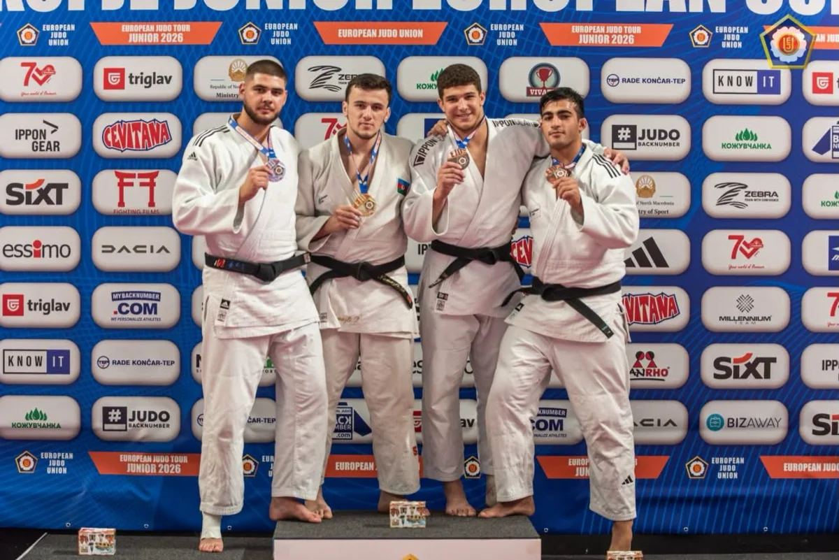 Azerbaijani judokas secure 3rd place at the European Judo Cup