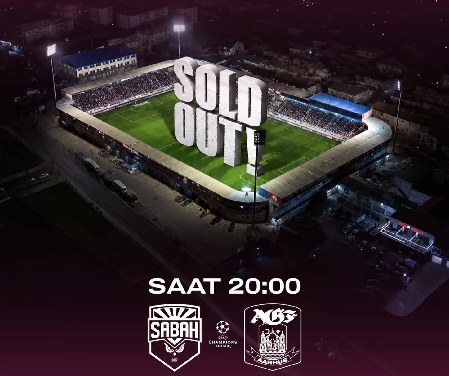All Tickets Sold for Sabah vs. Aarhus Match