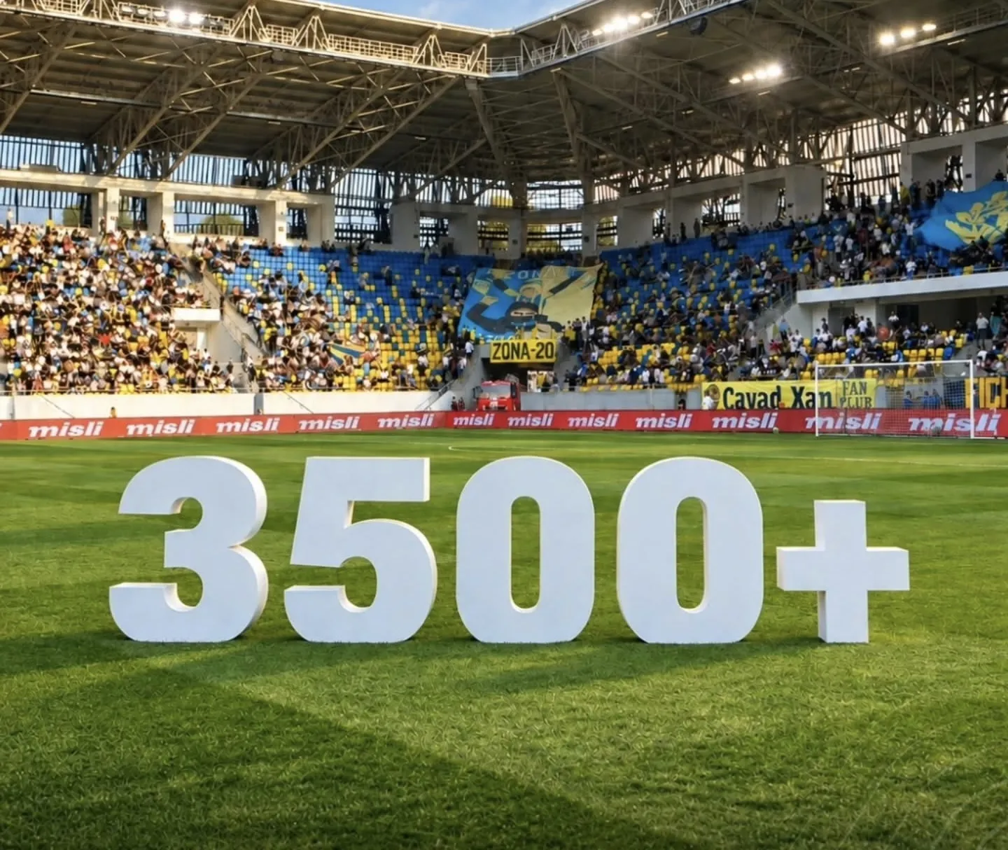 3500 Tickets Sold for Kəpəz vs Qəbələ Match