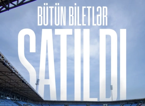 “Sabah” - “Qarabağ” oyununa bütün biletləri satıldı xəbəri üçün şəkil