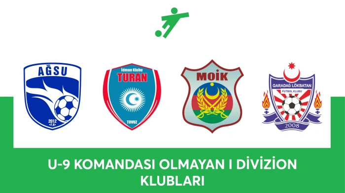 U 9 KOMANDASI OLMAYAN I DİVİZİON KLUBLARI