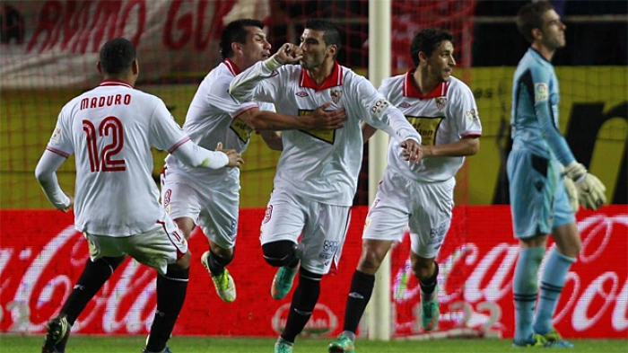 Jose Antonio Reyes fires Sevilla to derby win 2012