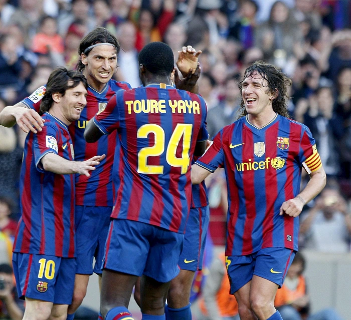 Yaya Toures final LaLiga goal for Barcelona 2010