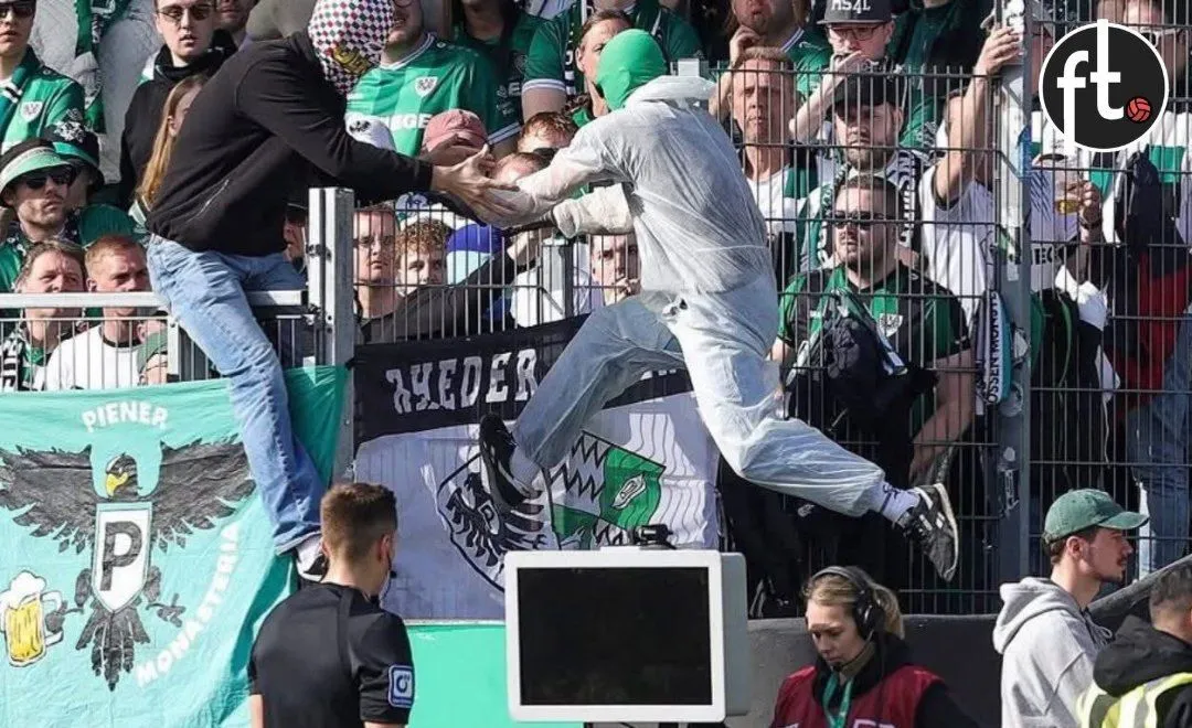 Almaniyada azarkeşlər VAR kabelini oğurladılar  VİDEO