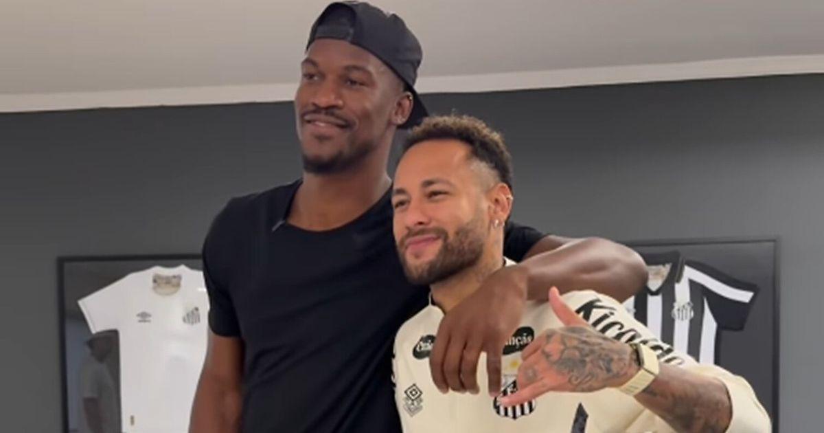 Neymar və Cimmi Batler Santosun bazasında görüşüb